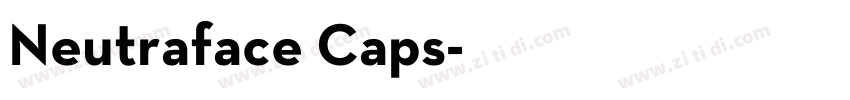Neutraface Caps字体转换